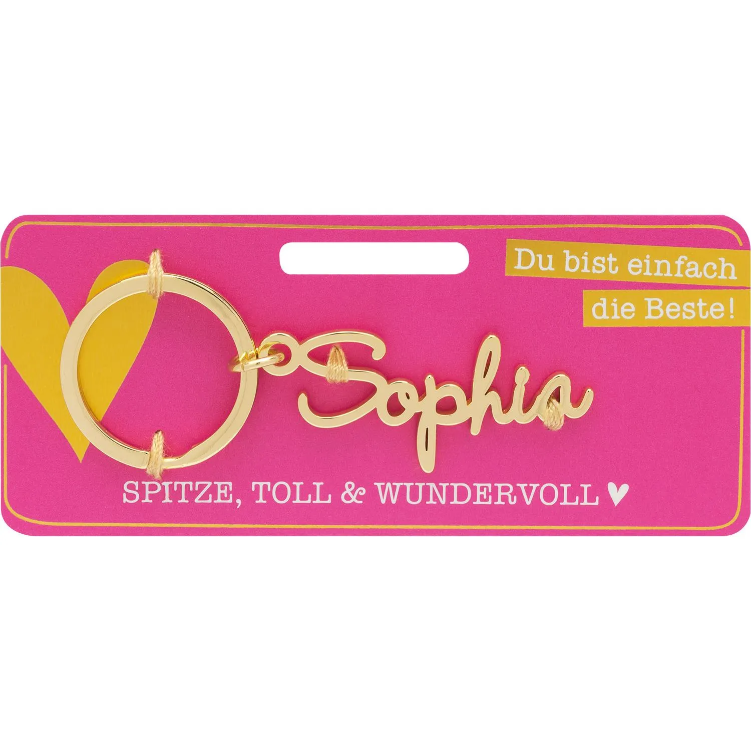 Schlüsselanhänger mit Name »Sophia«