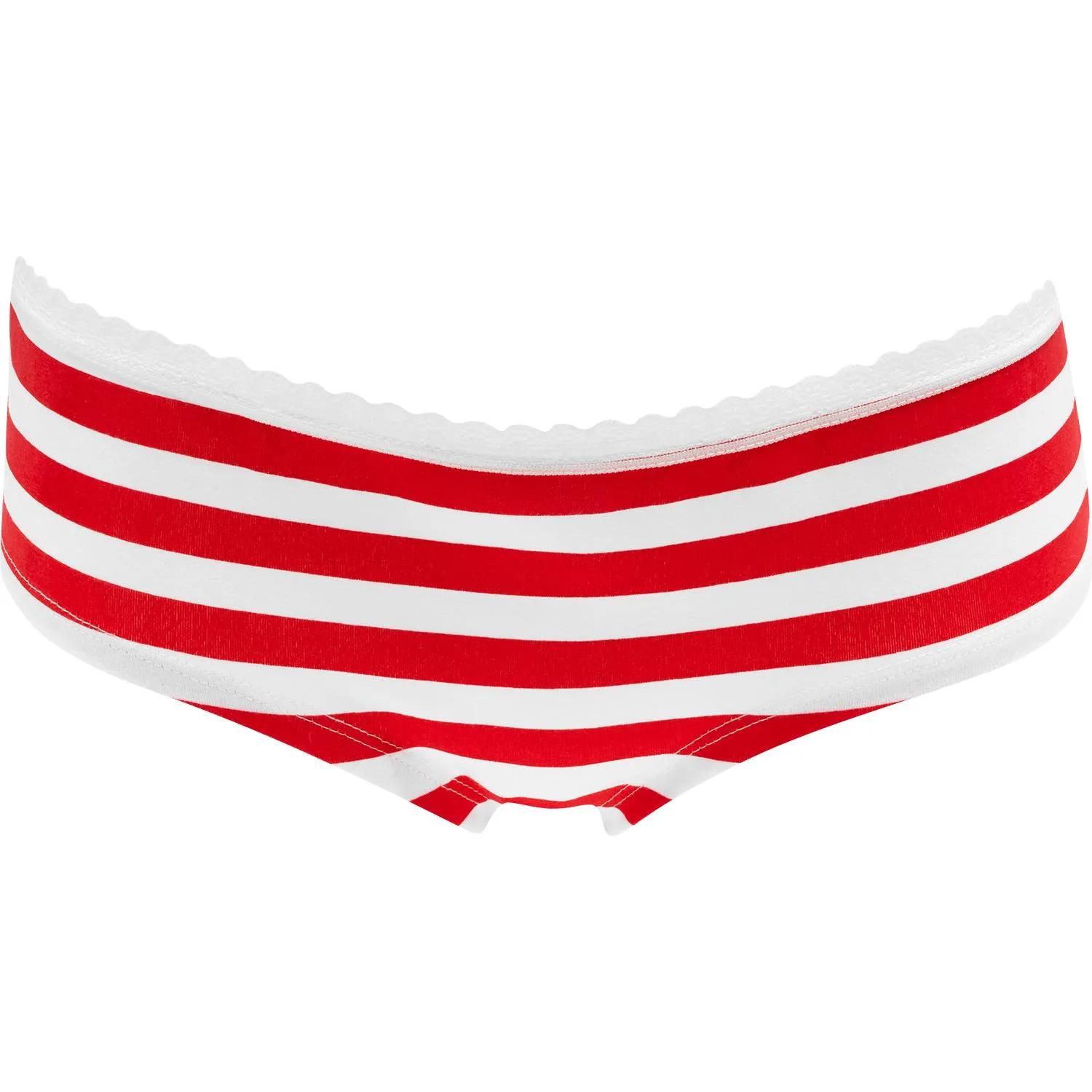 Rot-weiße gestreifte Damenunterhose