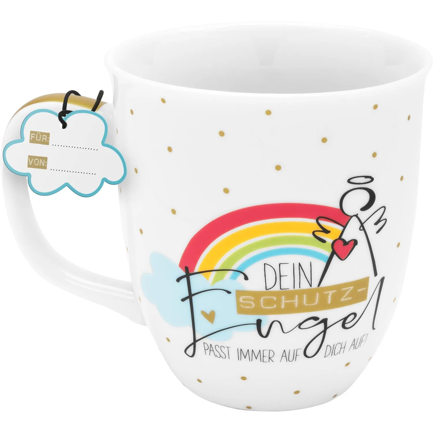 Tasse Motiv »Regenbogen Schutzengel«