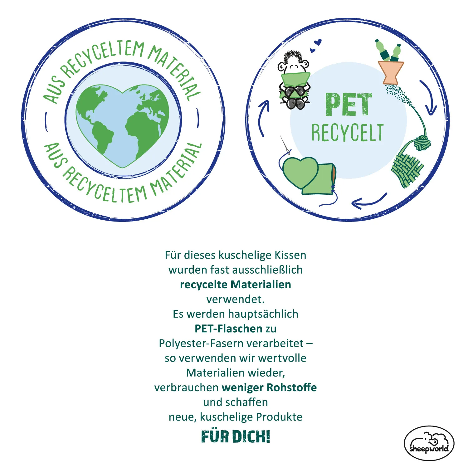 Plüschkissen »Du & Ich«