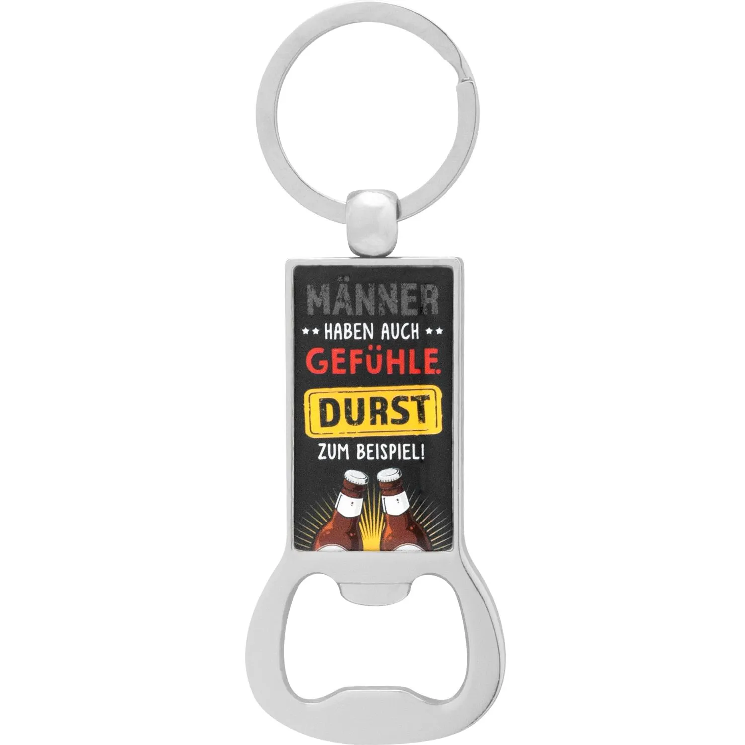 Flaschenöffner Schlüsselanhänger »Männer haben auch Gefühle«