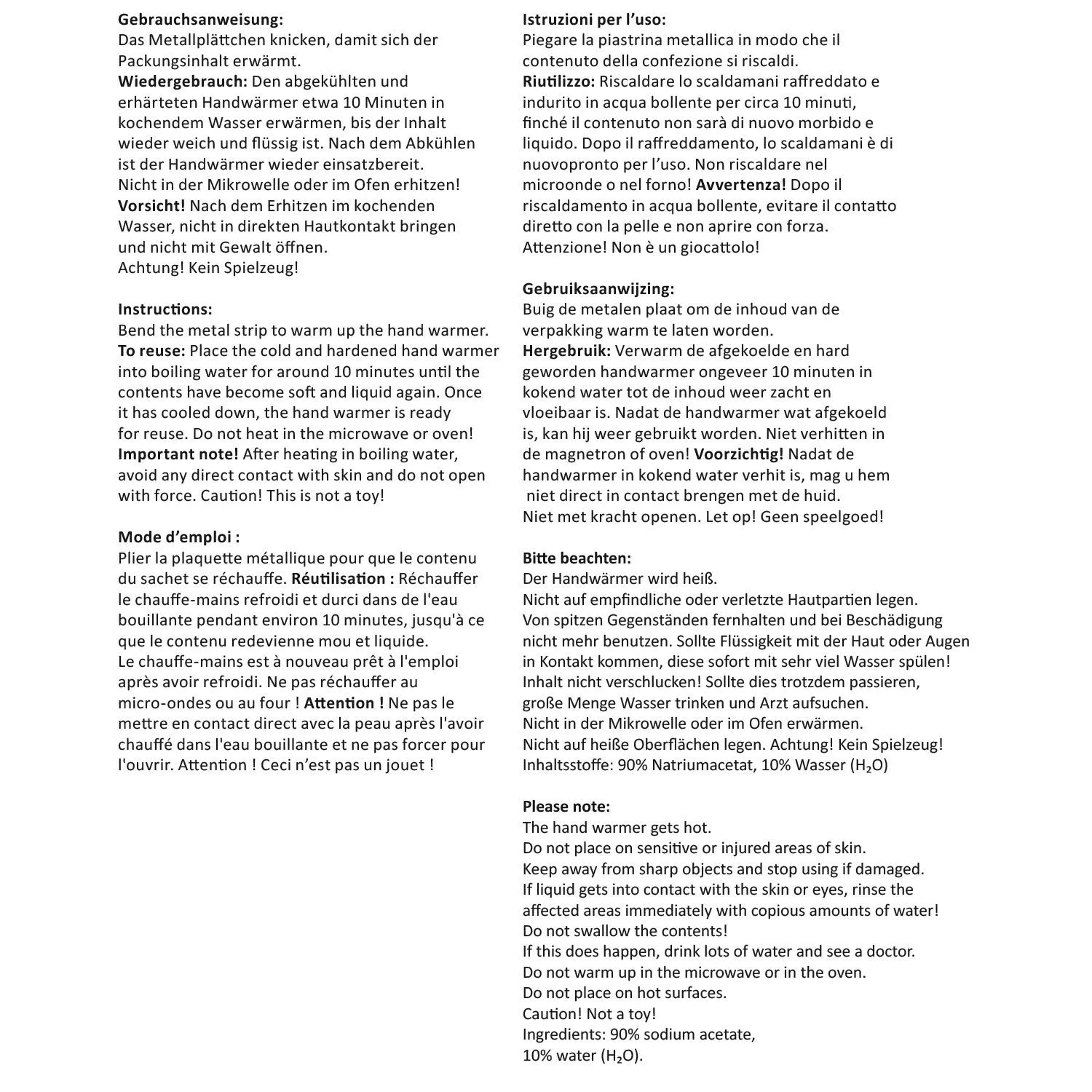 Kleiner Handwärmer Pfotenwärmer in Geschenkbox mit Sichtfenster, Schneeflocken-Dekor, Ø9 cm