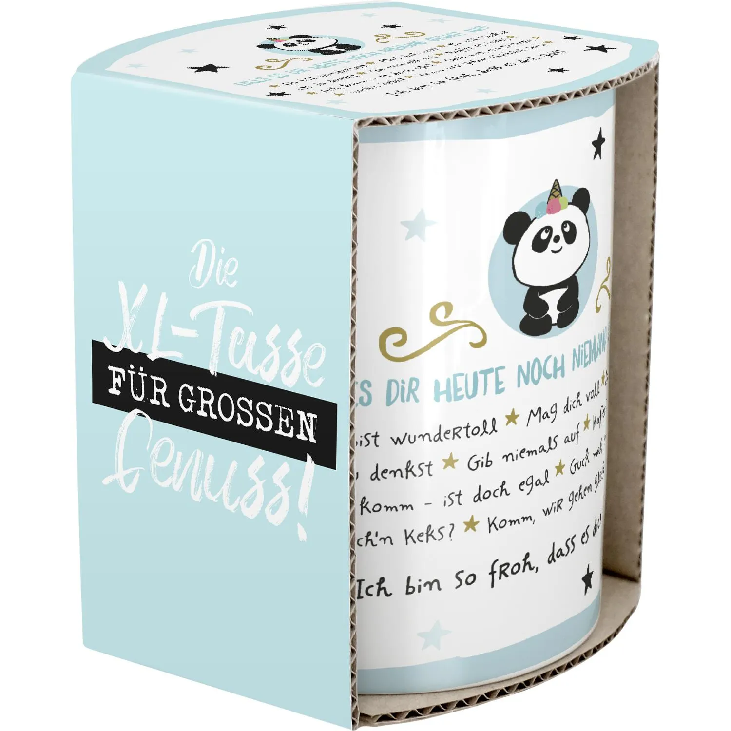 XL-Tasse »Ich bin so froh, dass es dich gibt!«