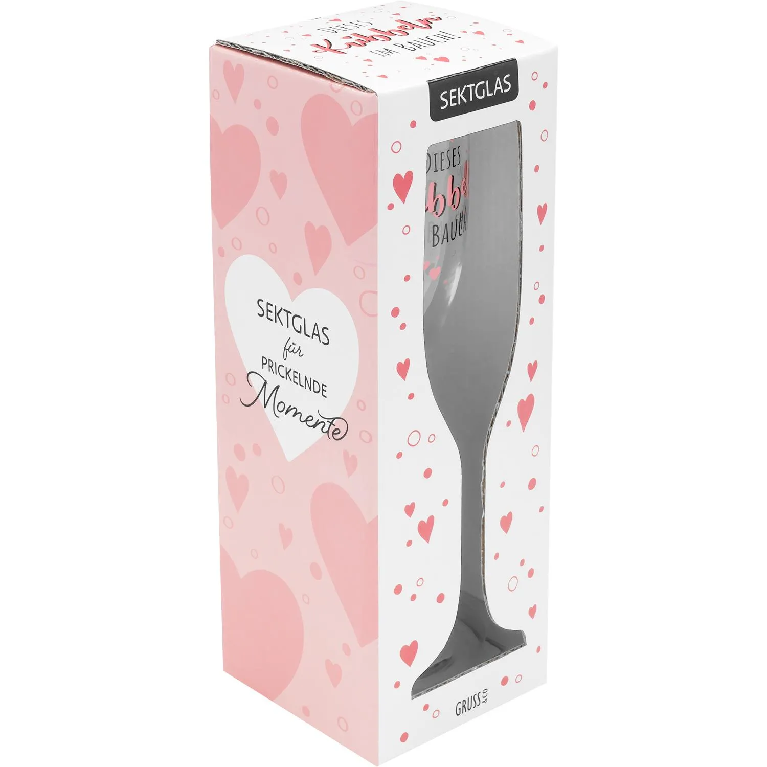 Sektglas »Dieses Kribbeln im Bauch!«