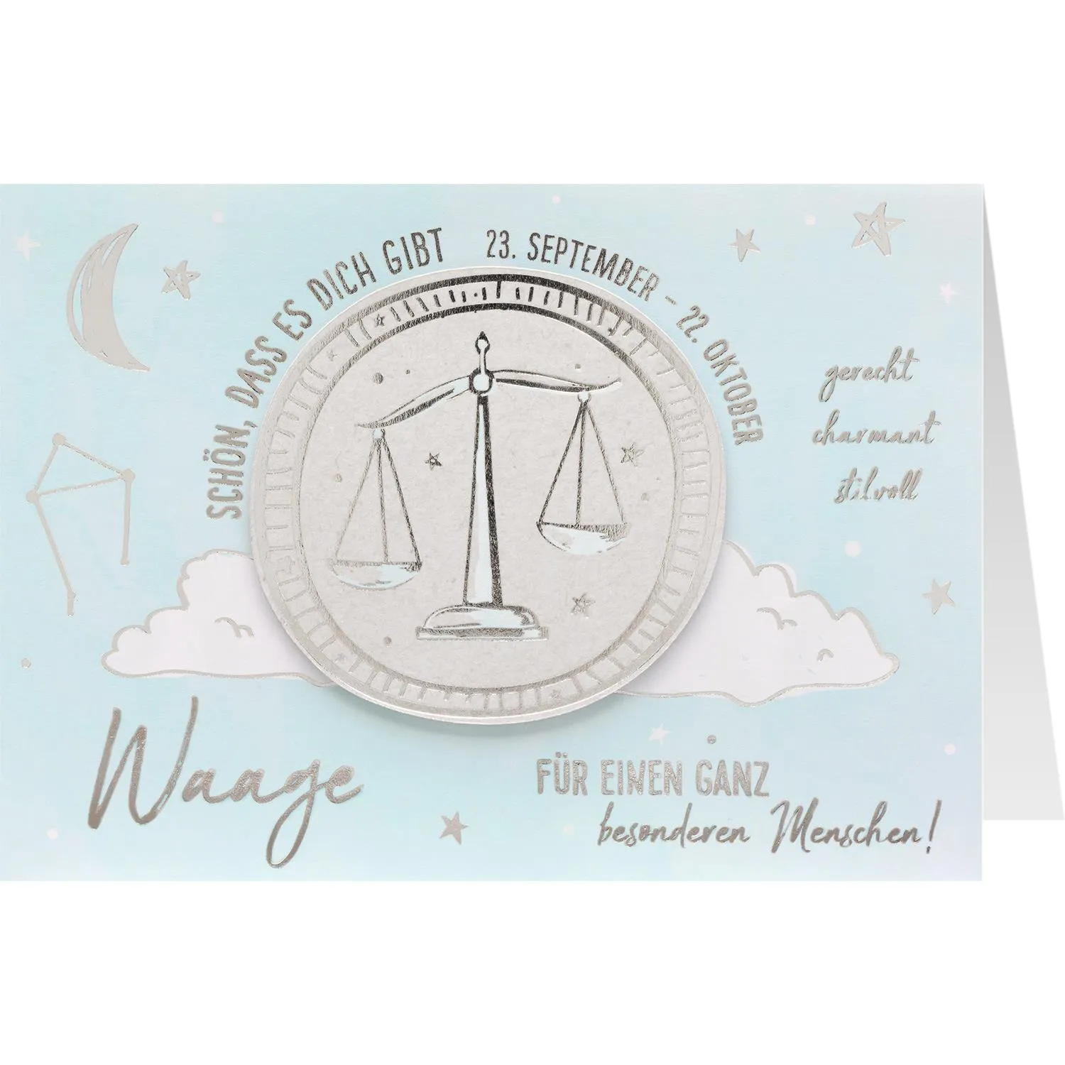 Grußkarte »Waage«