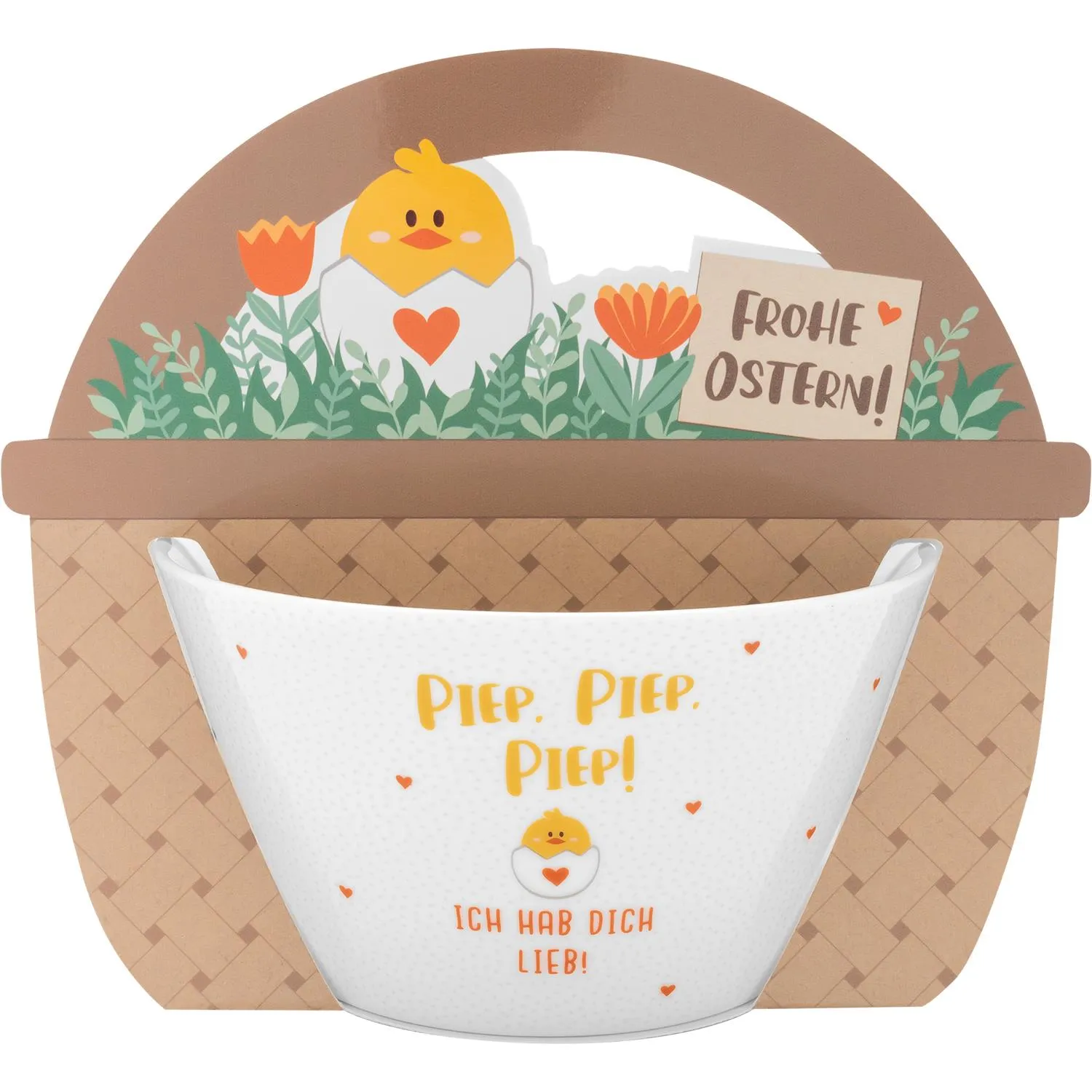 Osterschale »Piep, piep, piep, ich hab Dich lieb!«