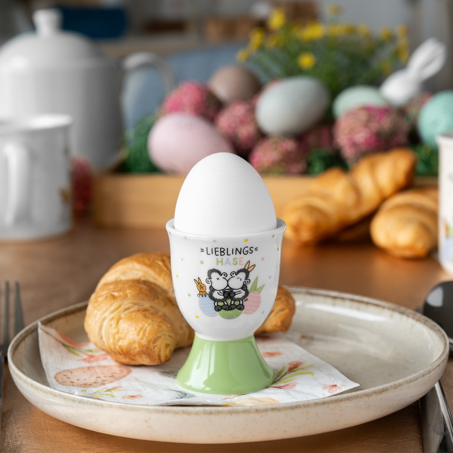 Eierbecher-Set »Lieblingshase«