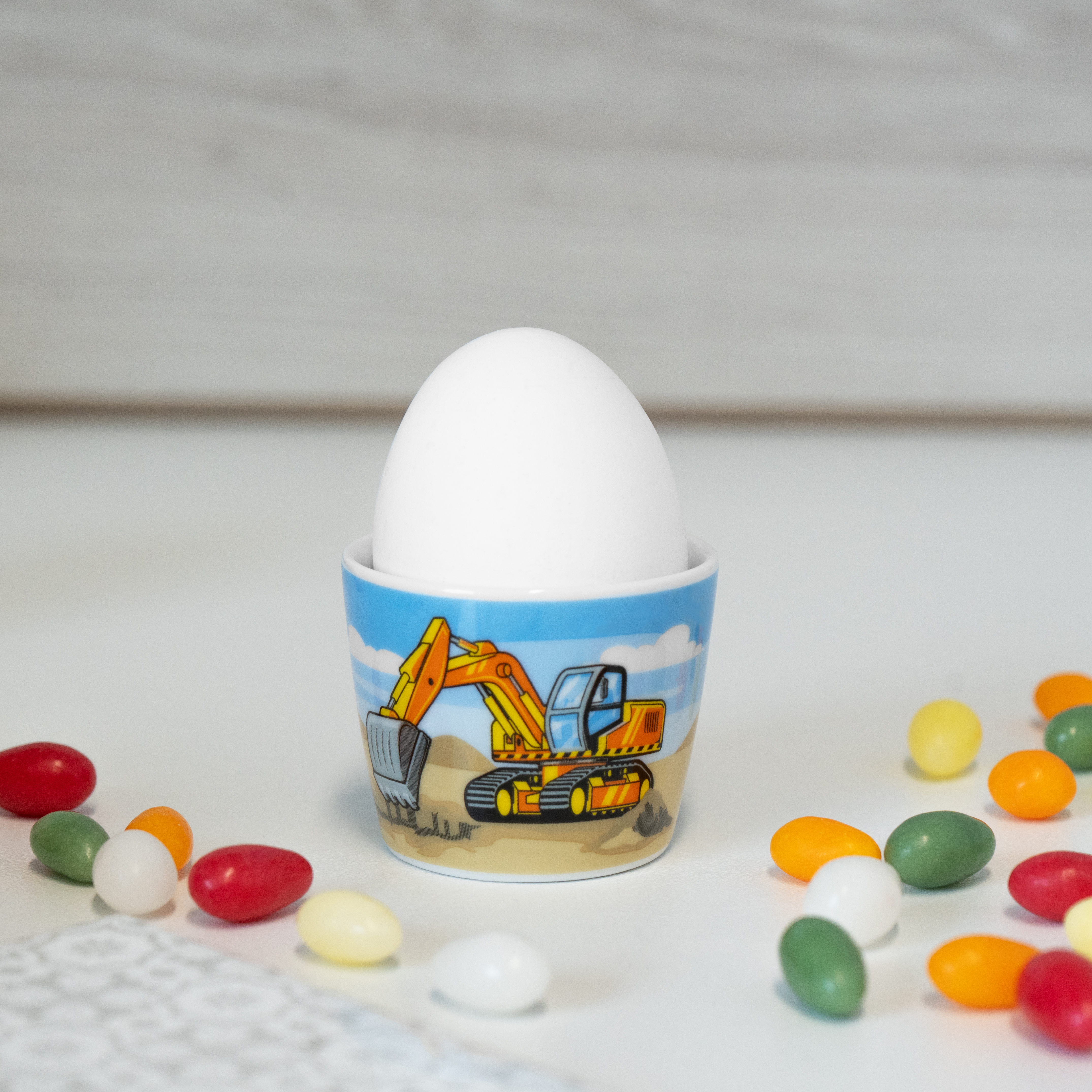 Eierbecher »Bagger«