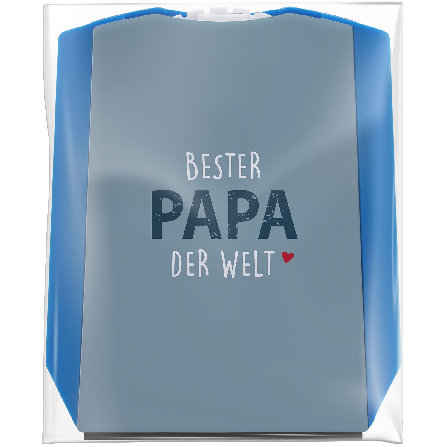 Parkscheibe mit Aufdruck 'Bester Papa der Welt' in Blau