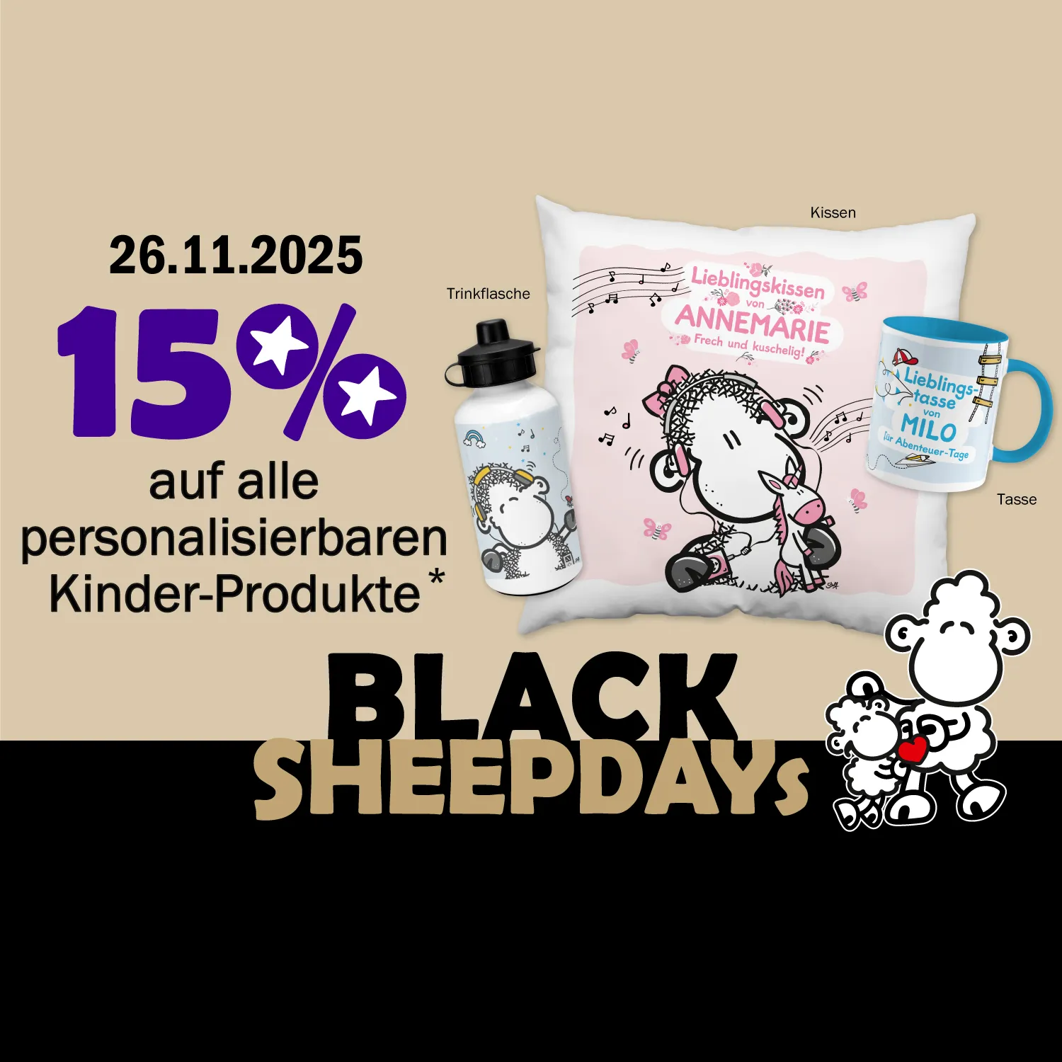 Aktionstag 26.11. - Personalisierbare Kinderprodukte