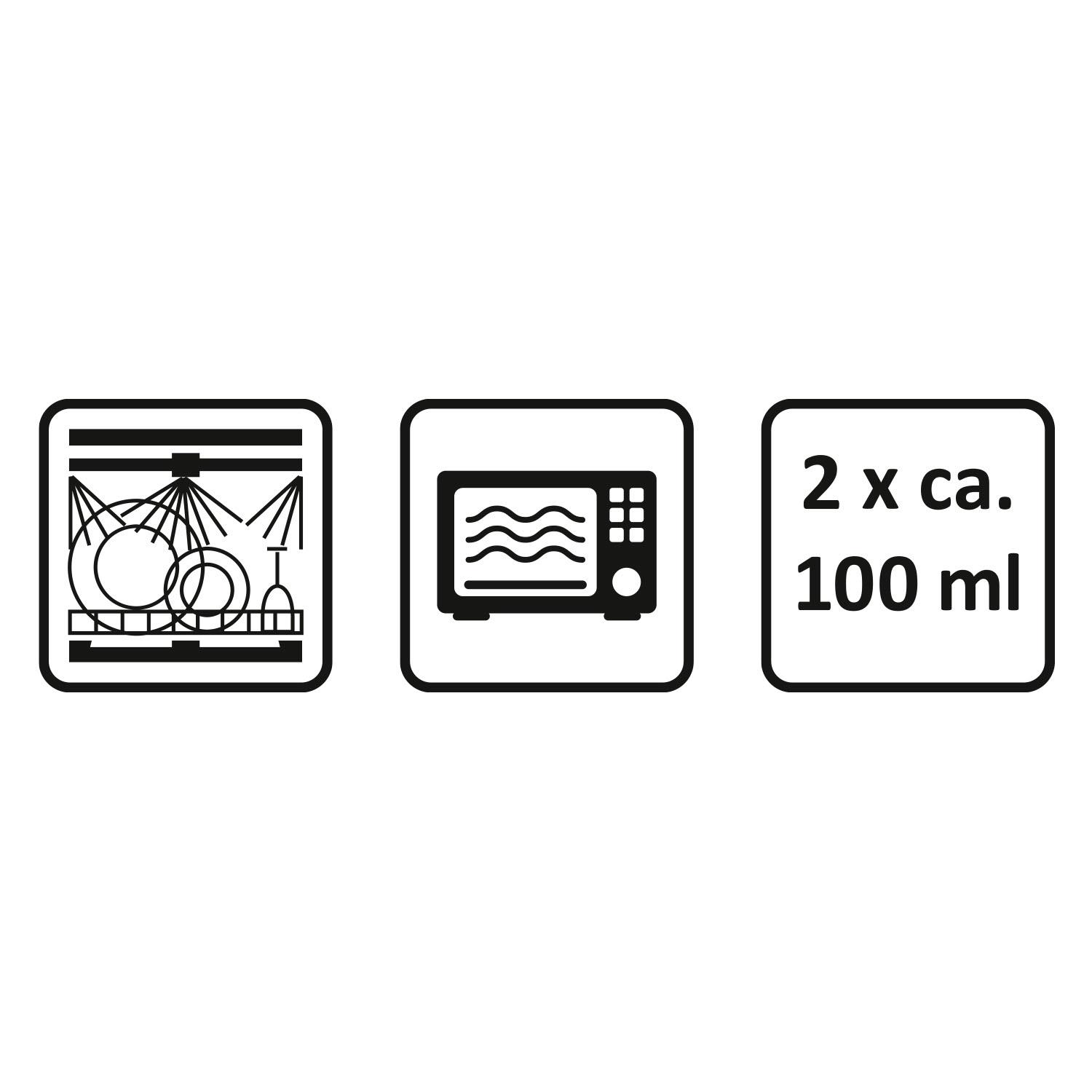 Hellblauer Porzellan-Espressobecher mit buntem Druck, 100 ml