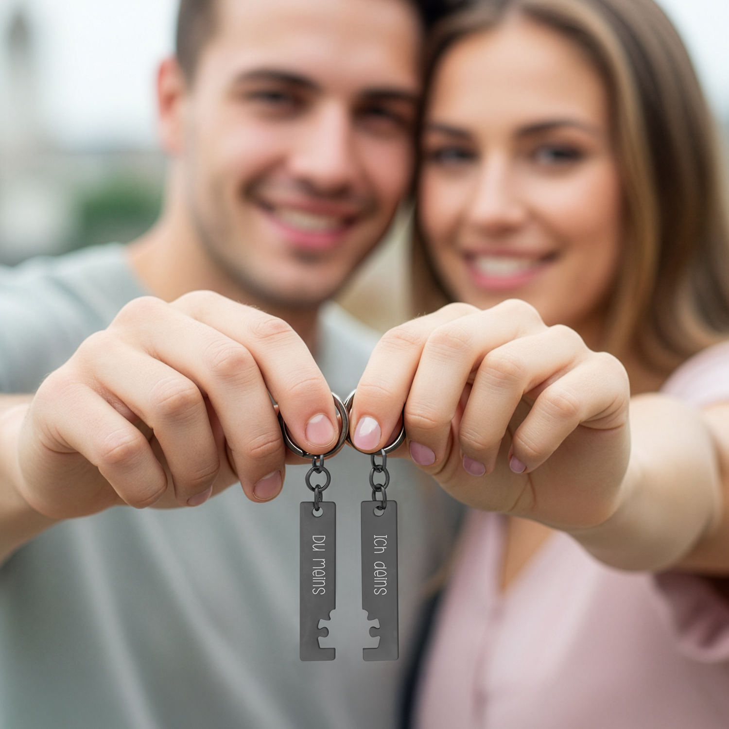 Paar-Schlüsselanhänger »Du & Ich«