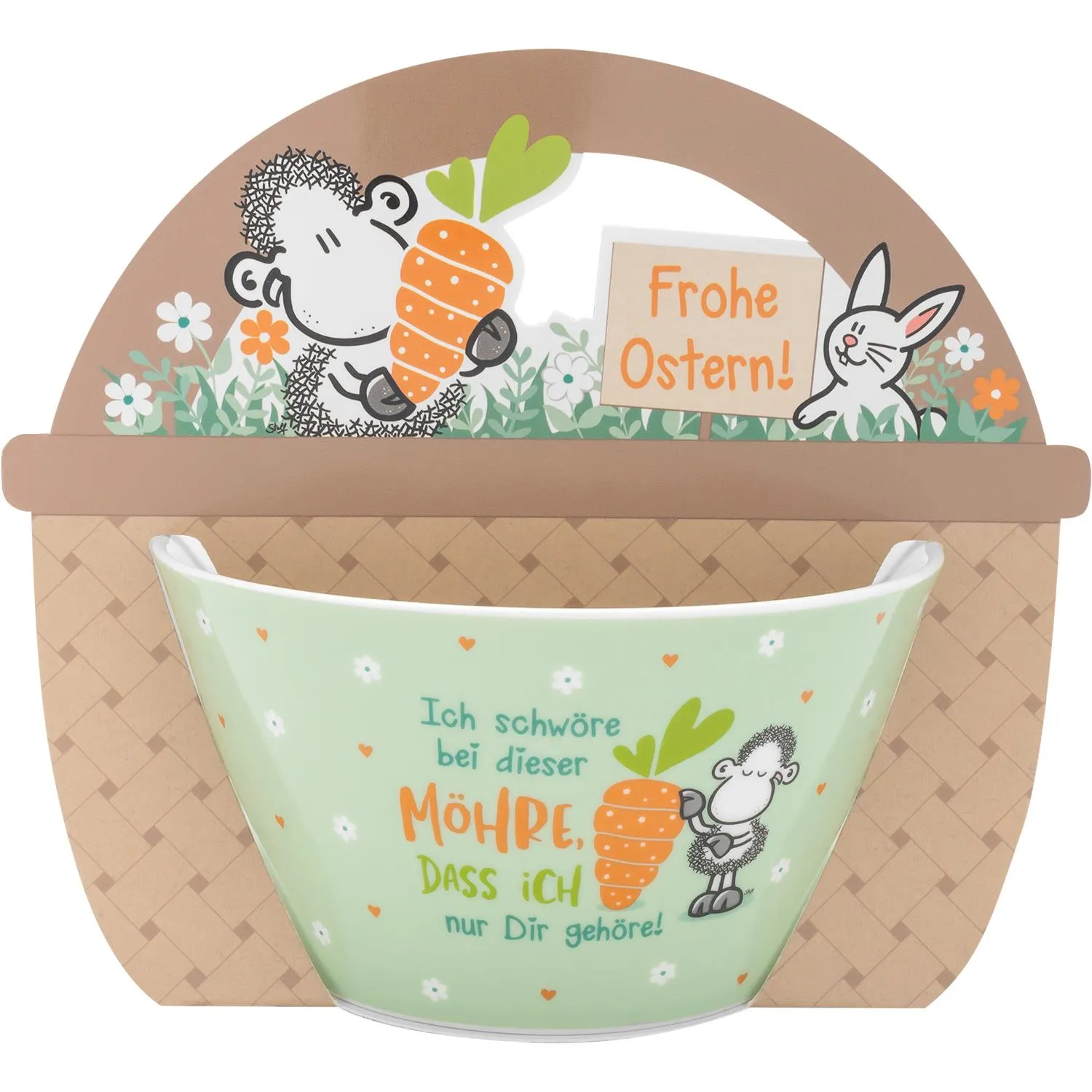Osterschale »Ich schwöre bei dieser Möhre, dass ich nur Dir gehöre!«