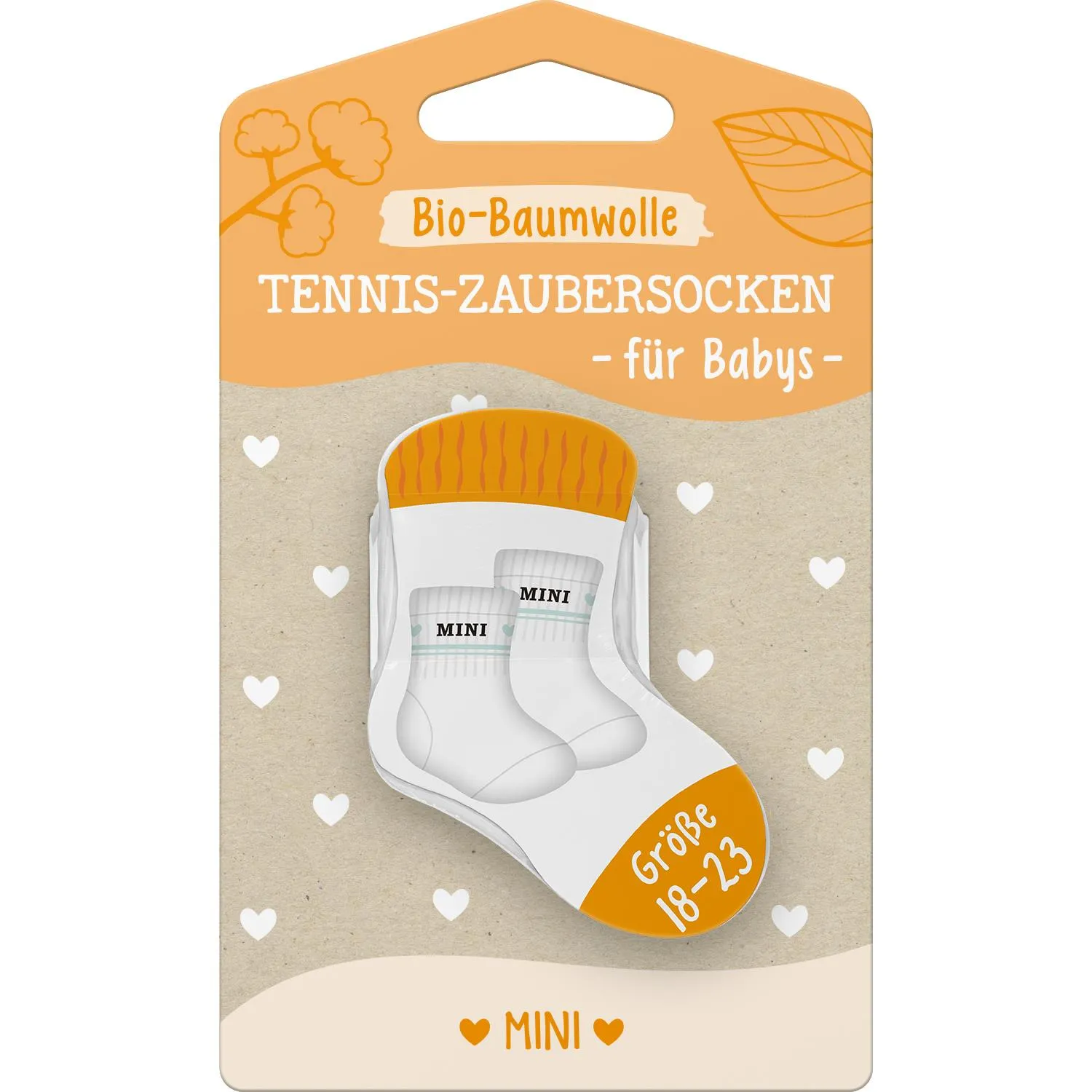 Baby-Zaubertennissocken Bio-Baumwolle »Mini«