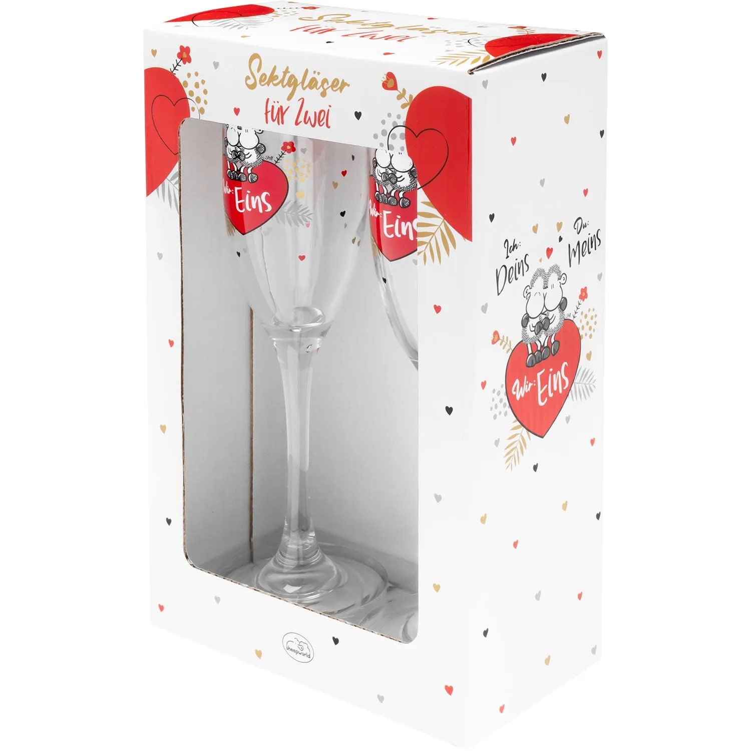 Sektgläser für Zwei »Wir: Eins«