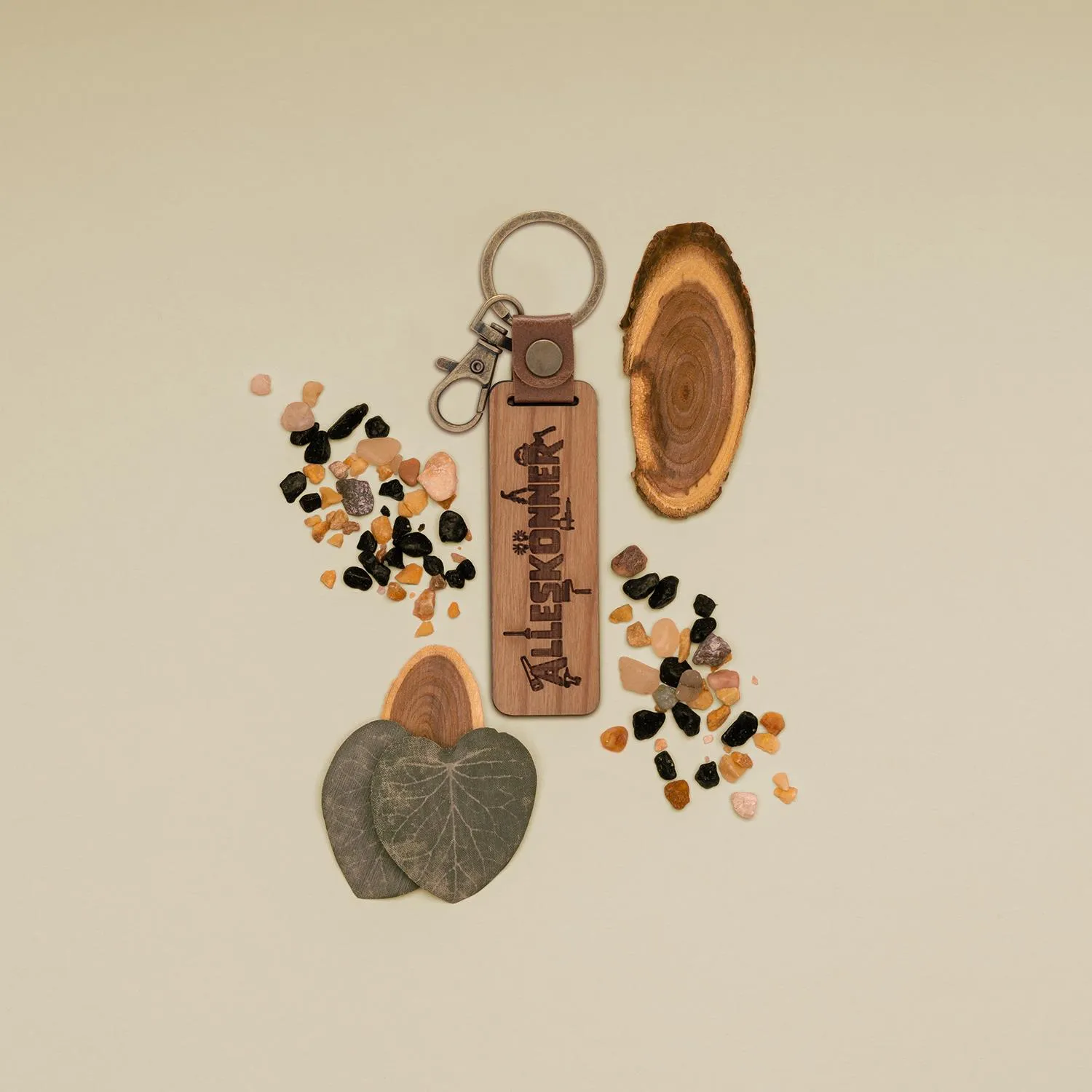 Schlüsselanhänger Kirschholz »Alleskönner«
