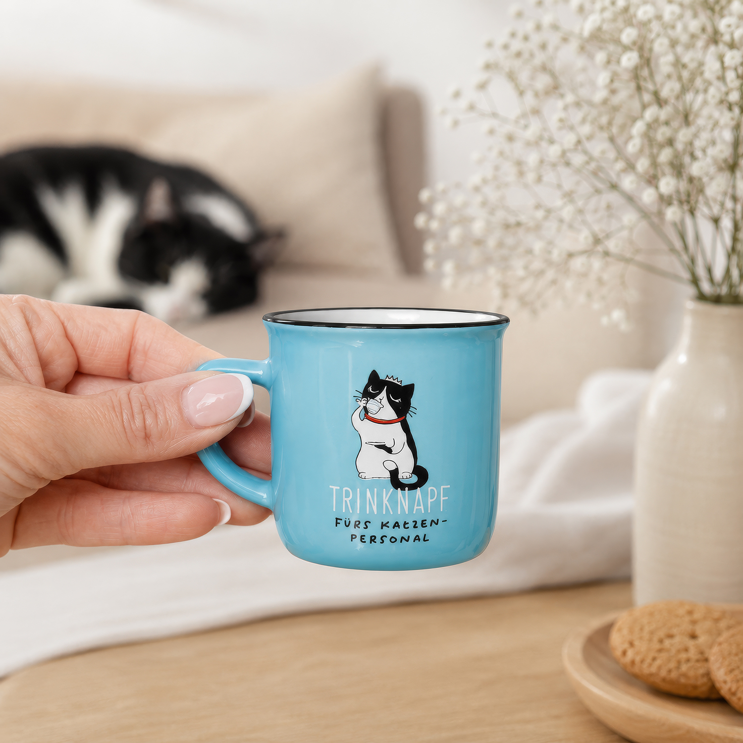 Espressobecher Trinknapf fürs Katzenpersonal