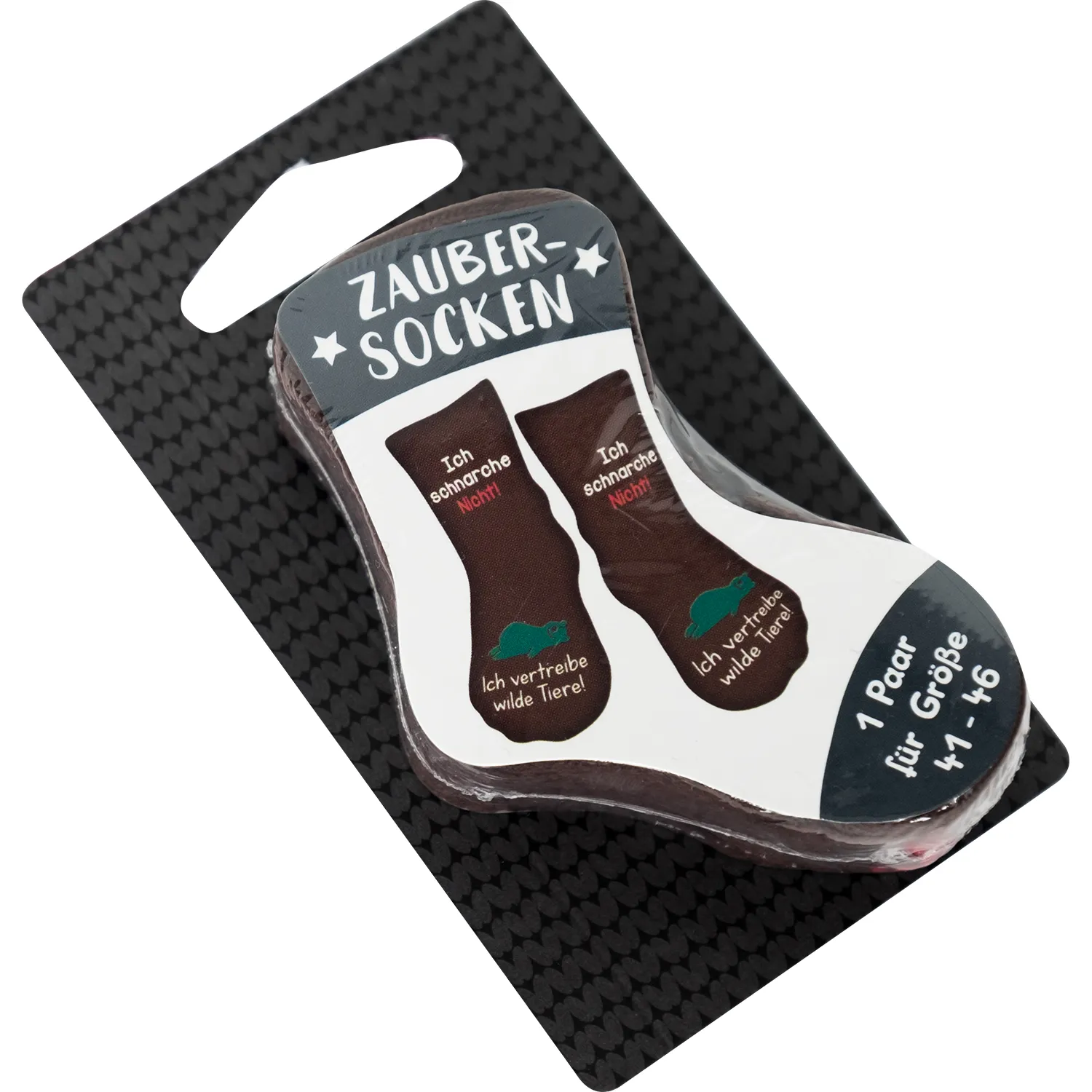 Zaubersocken »Ich schnarche nicht! Ich vertreibe wilde Tiere!«