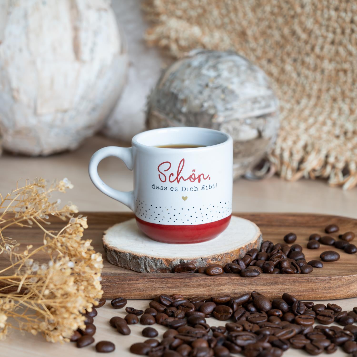 Espressotasse »Schön, dass es dich gibt!«