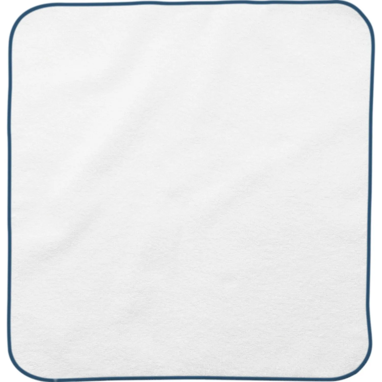 Weißes Stern-Handtuch aus Baumwolle mit blauem Rand, Magic Towel Engel