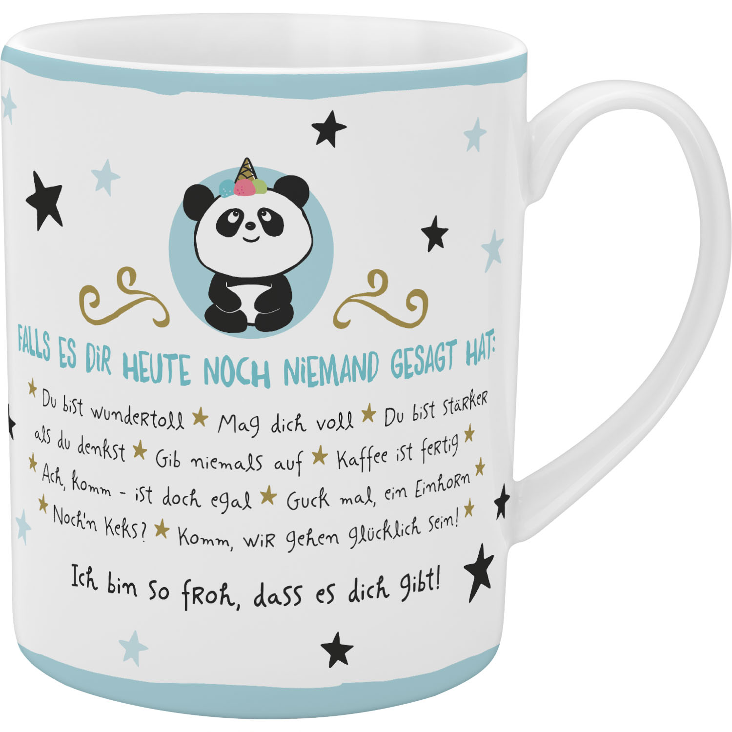 XL-Tasse »Ich bin so froh, dass es dich gibt!«