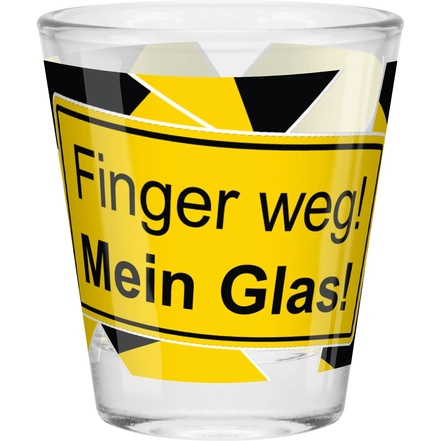 Schnapsglas »Finger weg!«