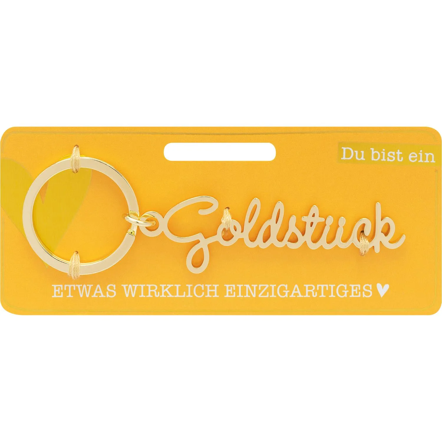 Anhänger Schlüssel-Worte »Goldstück«