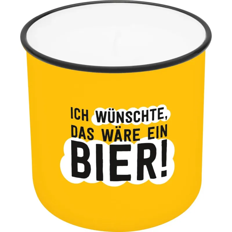 Kerze/Becher „Bier“