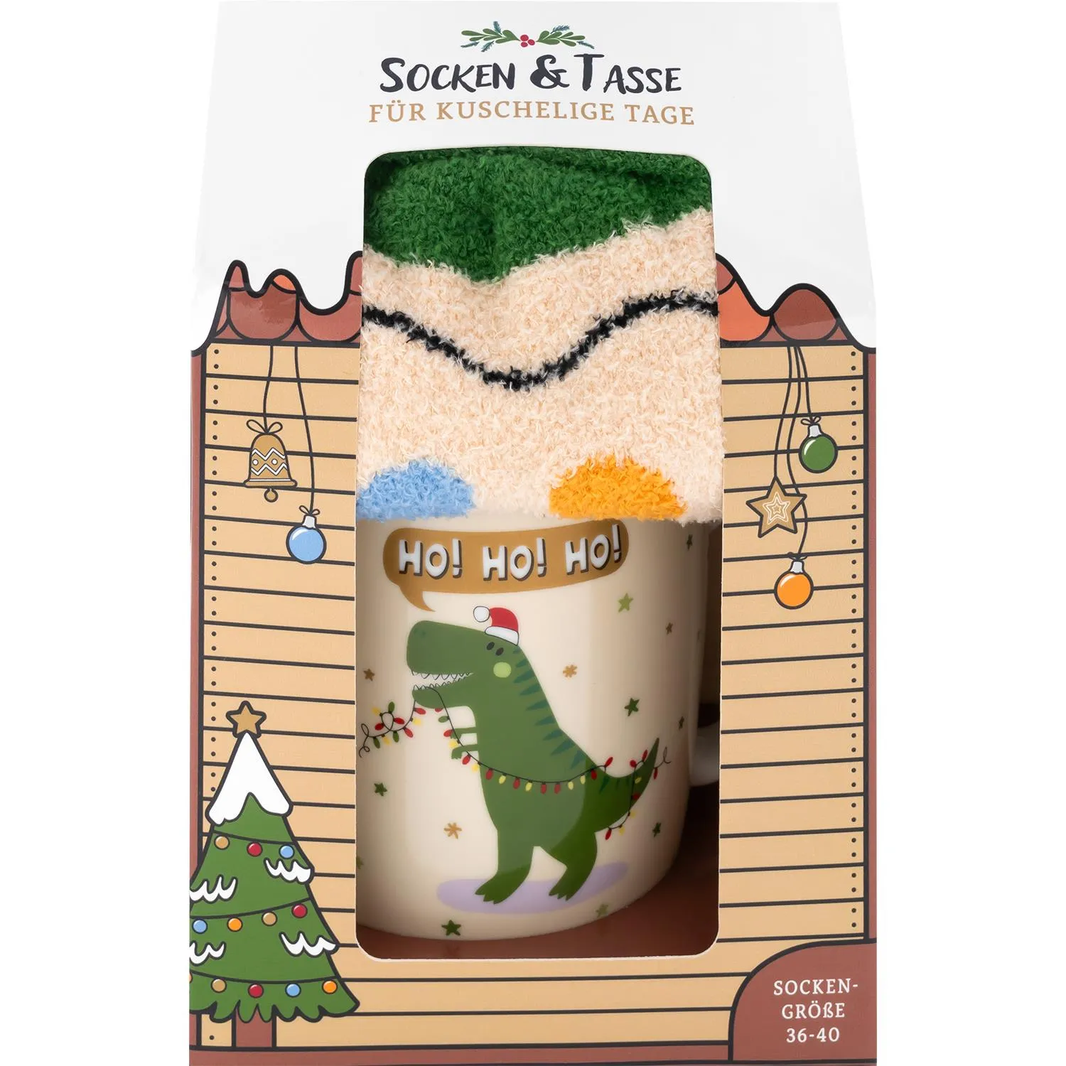 Tassen-Socken-Set »Dino«