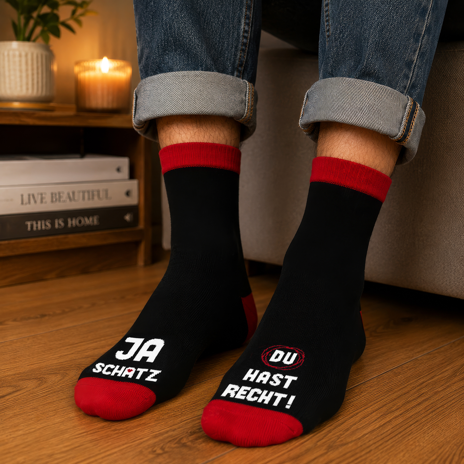 Zaubersocken »Ja Schatz«