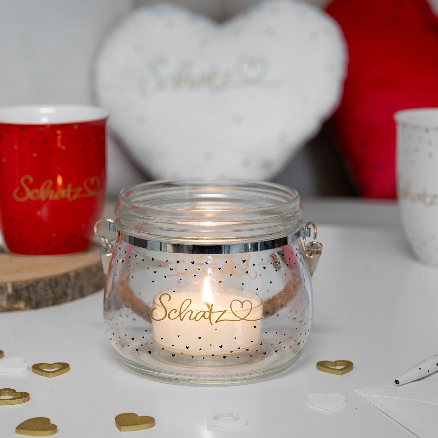 Windlicht »Schatz«
