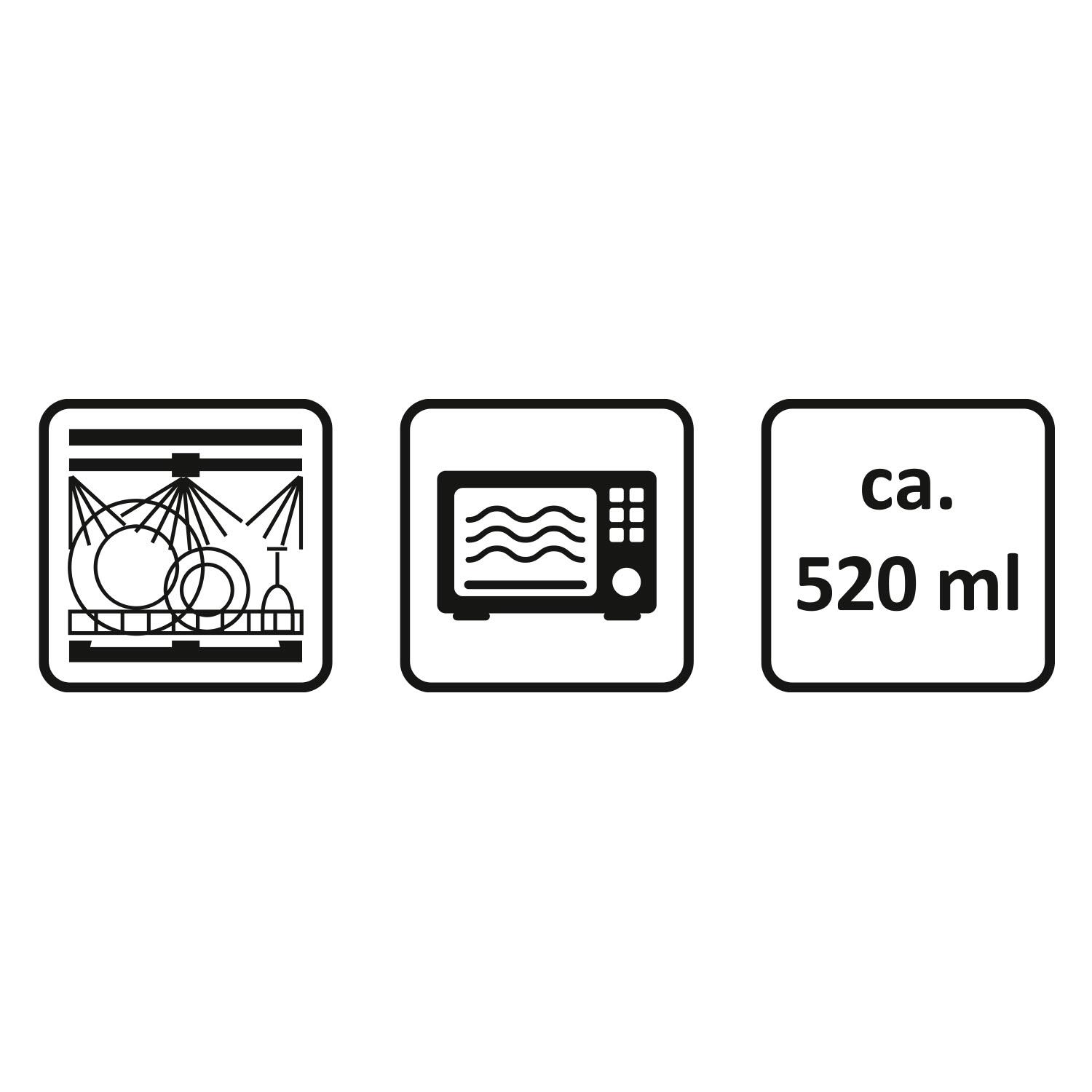 XL-Becher in Emaille-Optik, ca. 520 ml