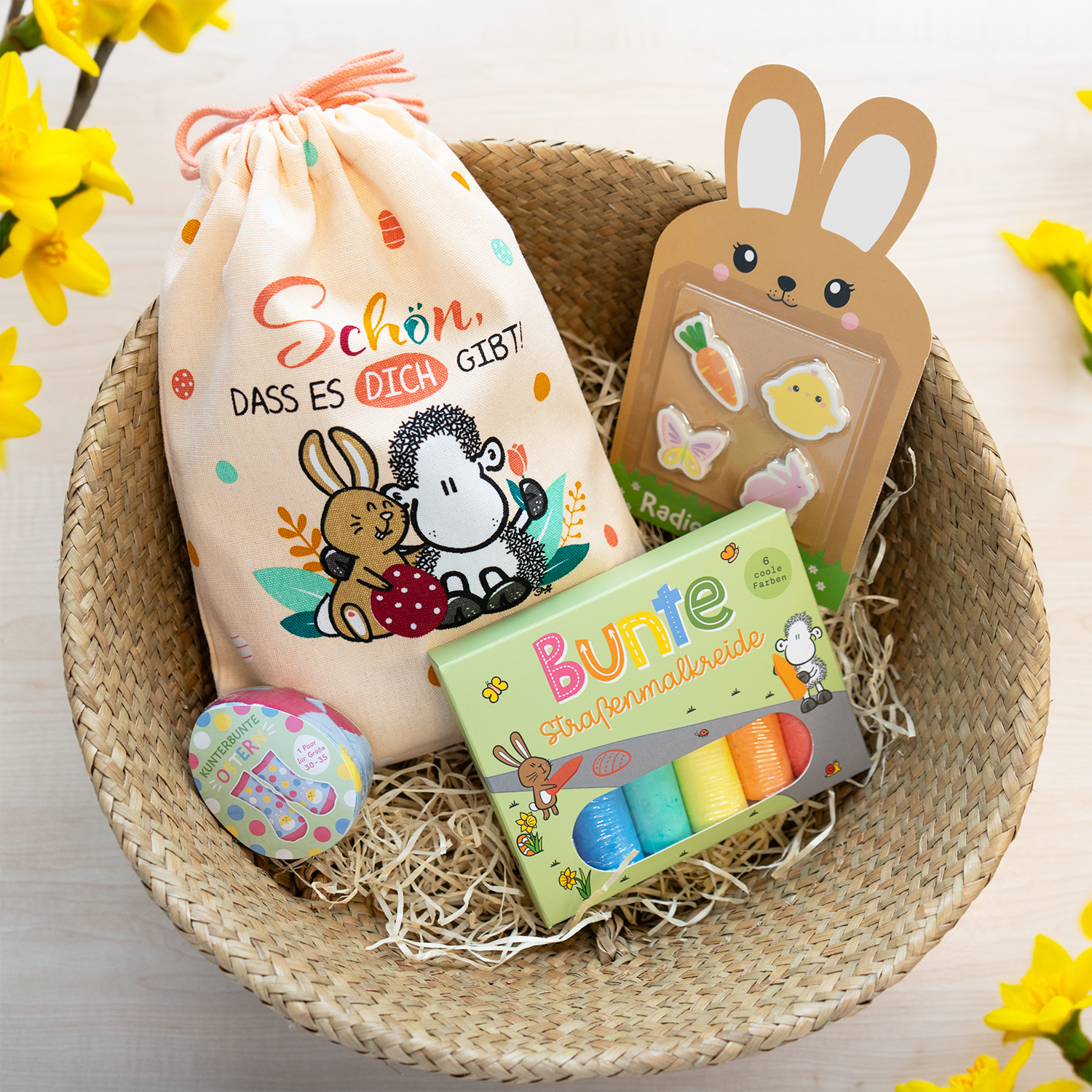 Oster-Geschenkset »Hase und Küken« für Kinder