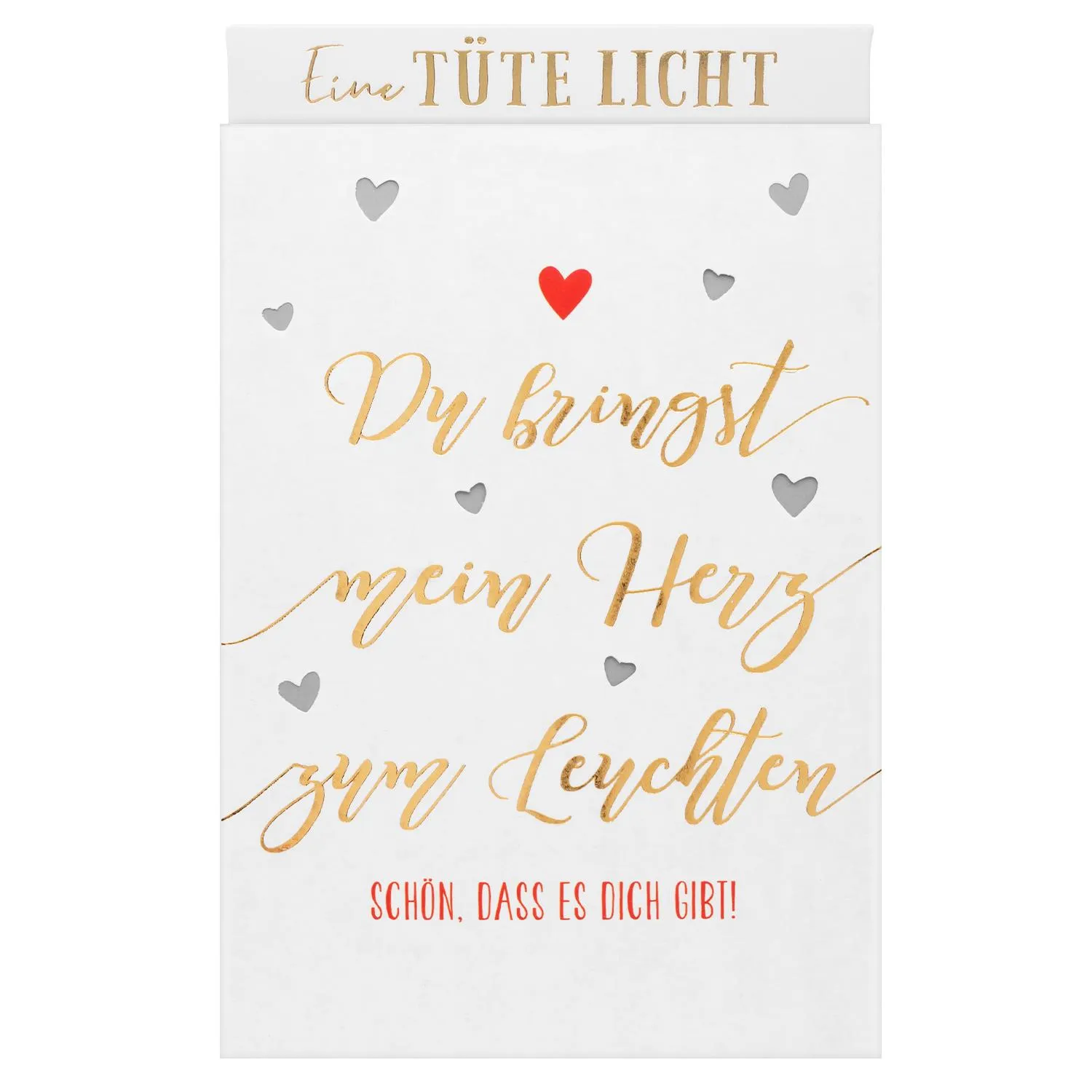 Lichttüte »Du bringst mein Herz zum Leuchten«