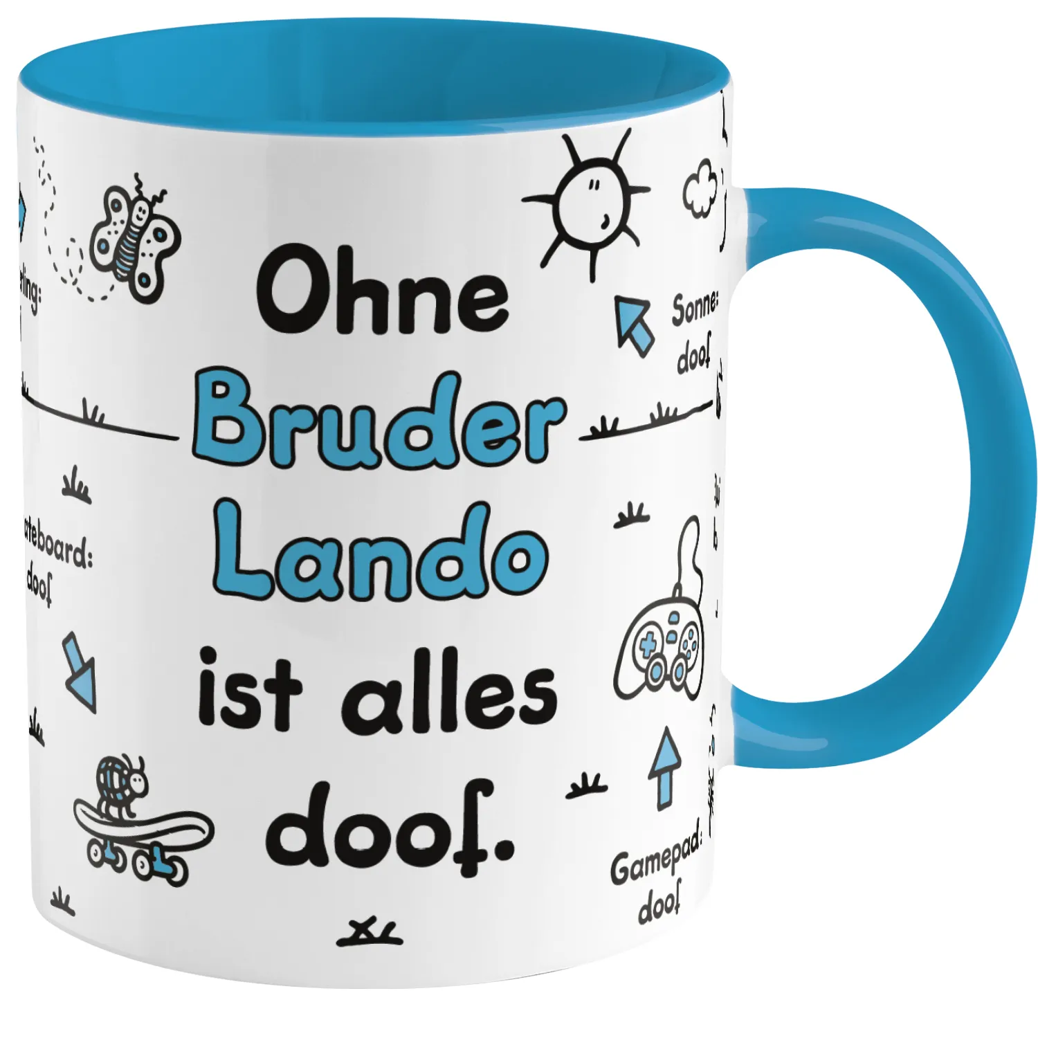 Tasse Frère Avec Inscription En Allemand – Cadeau Frère Testé