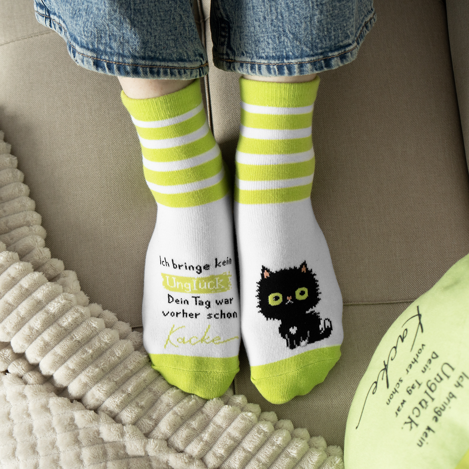 Zaubersocken »schwarze Katze«