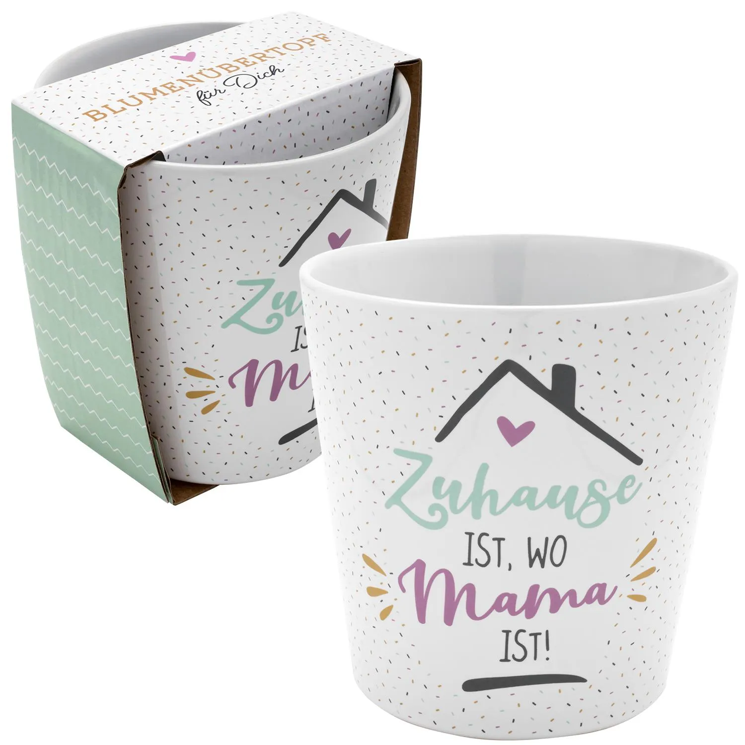 Blumenübertopf »Zuhause ist, wo Mama ist!«