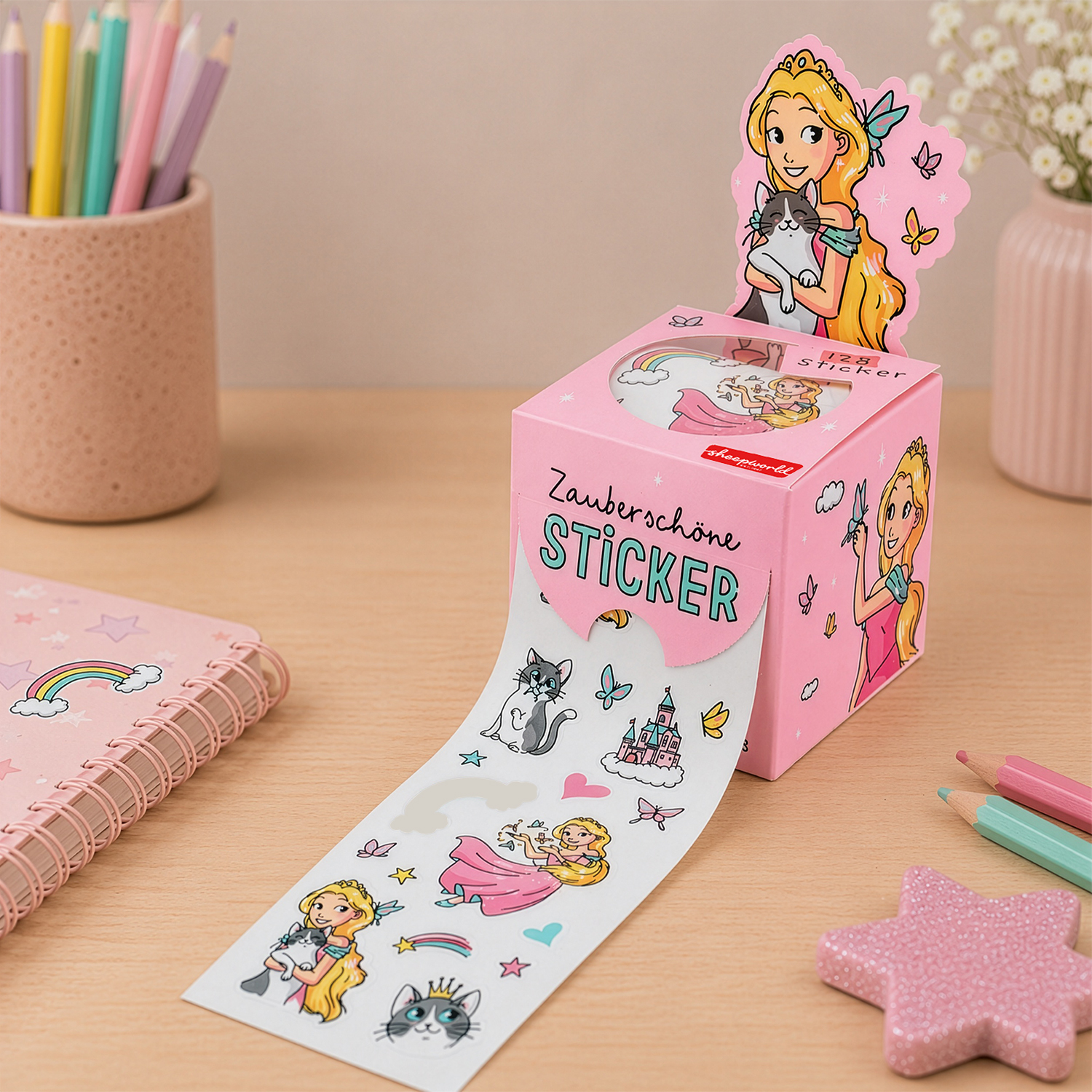 Stickerrolle Prinzessin