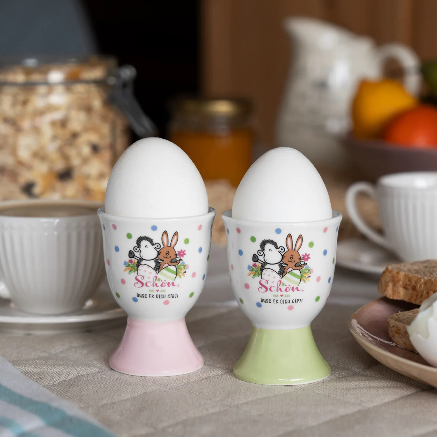 Eierbecher-Set »Schön, dass es Dich gibt!«