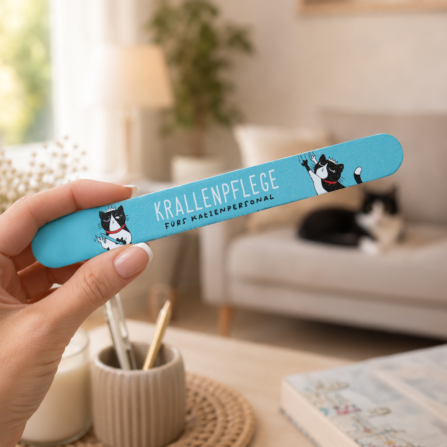 Nagelfeile Krallenpflege fürs Katzenpersonal