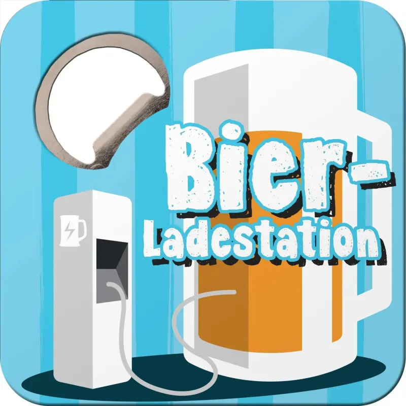 Untersetzer „Bier-Ladestation“