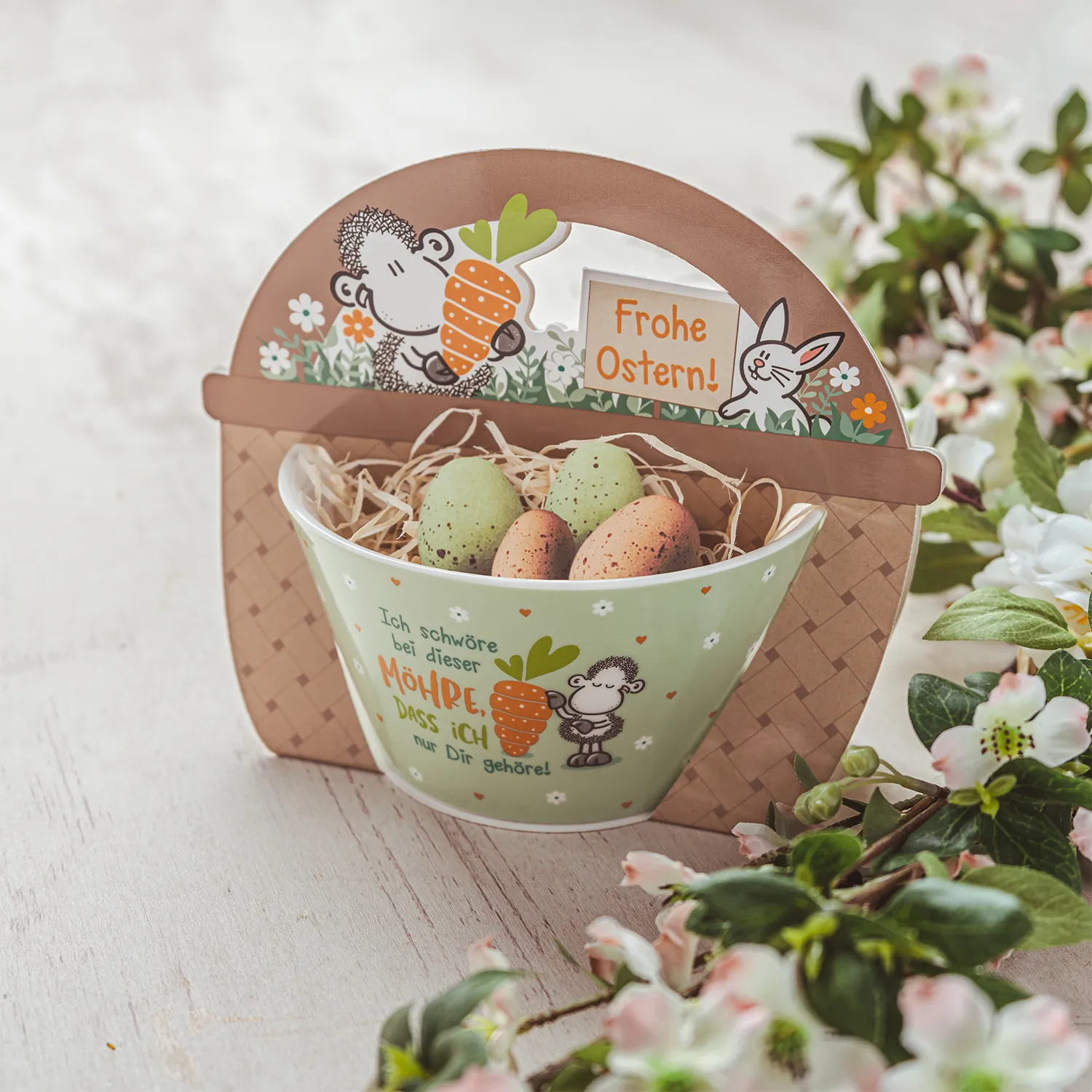 Osterschale »Ich schwöre bei dieser Möhre, dass ich nur Dir gehöre!«