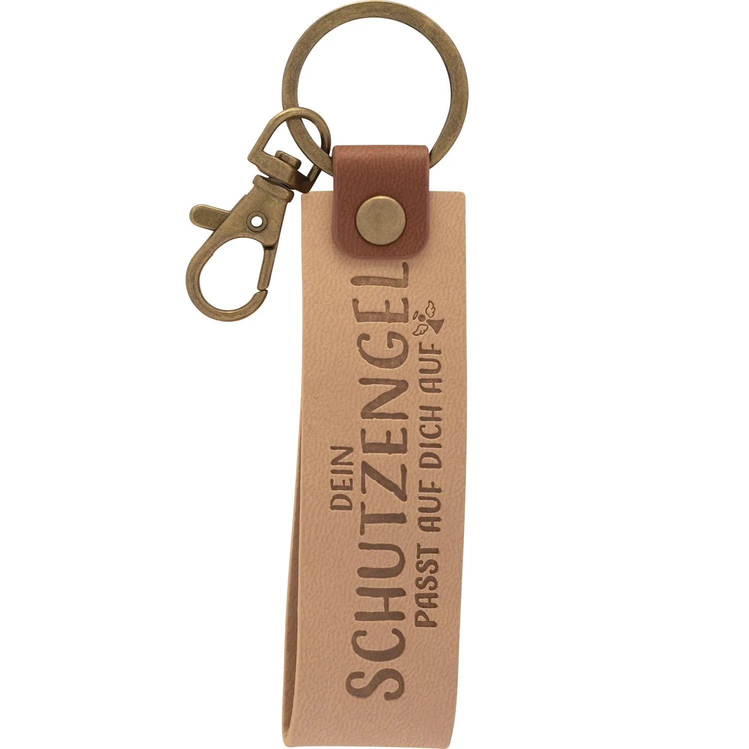 Schlüsselanhänger Kunstleder »Dein Schutzengel«