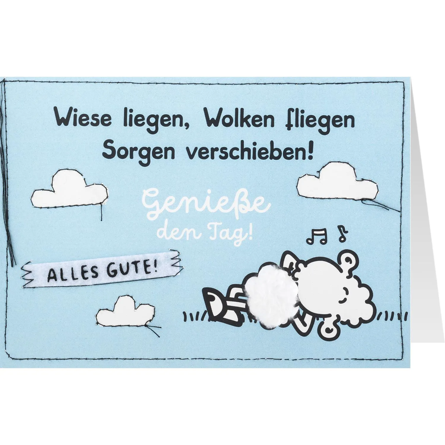 Grußkarte handmade »Genieße den Tag!«