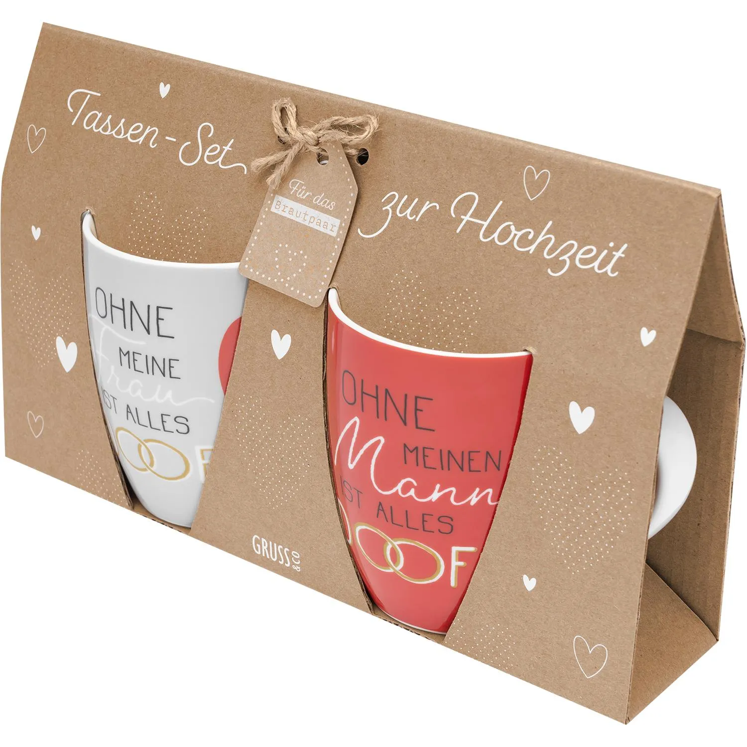 Tassen Set »Ohne Frau & Mann ist alles doof«