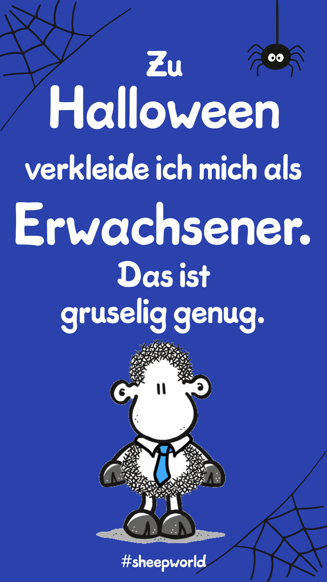 sheepworld Halloween Spruch Erwachsener