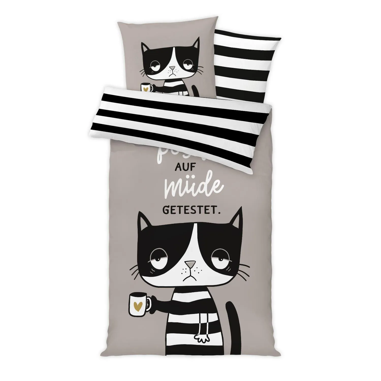 Bettwäsche »Positiv auf müde getestet«