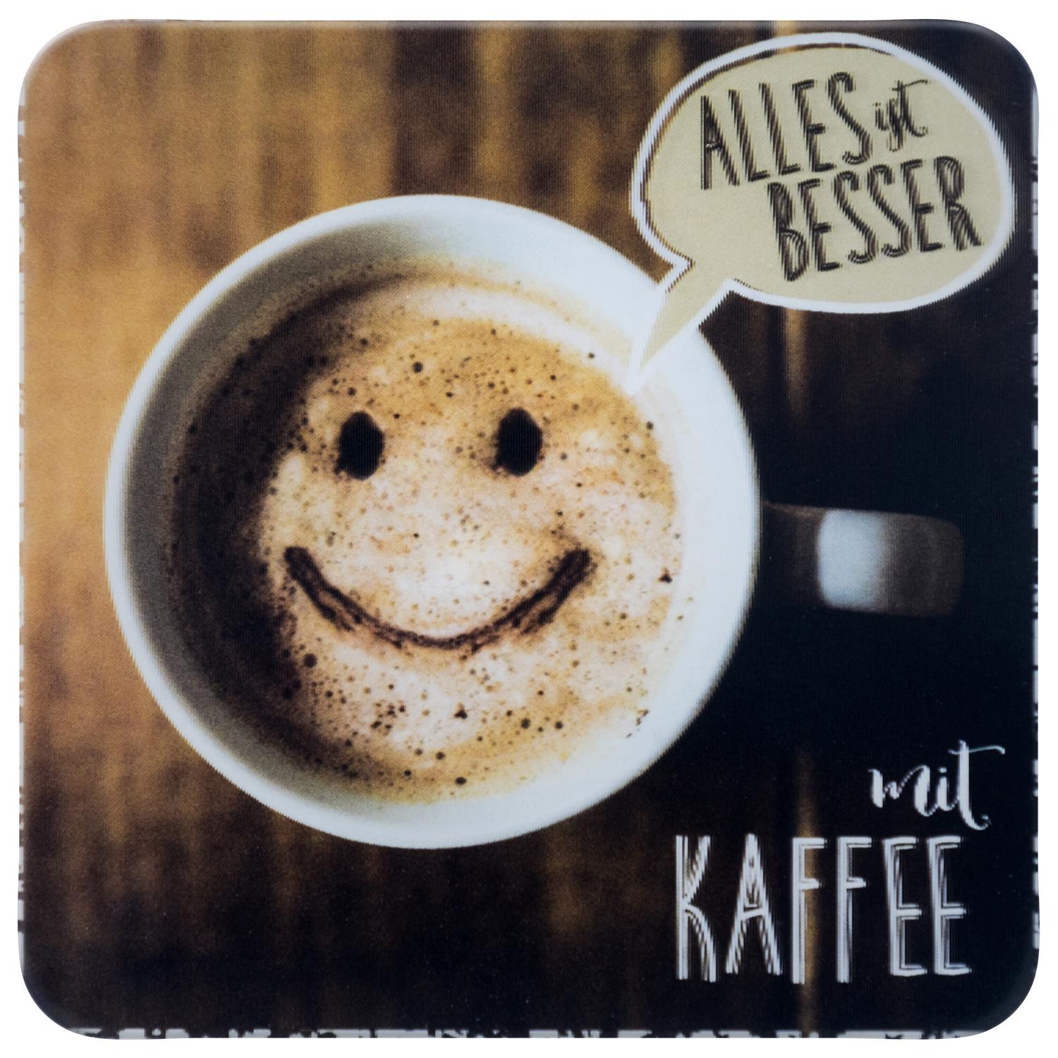 3D-Untersetzer »Alles ist besser mit Kaffee«