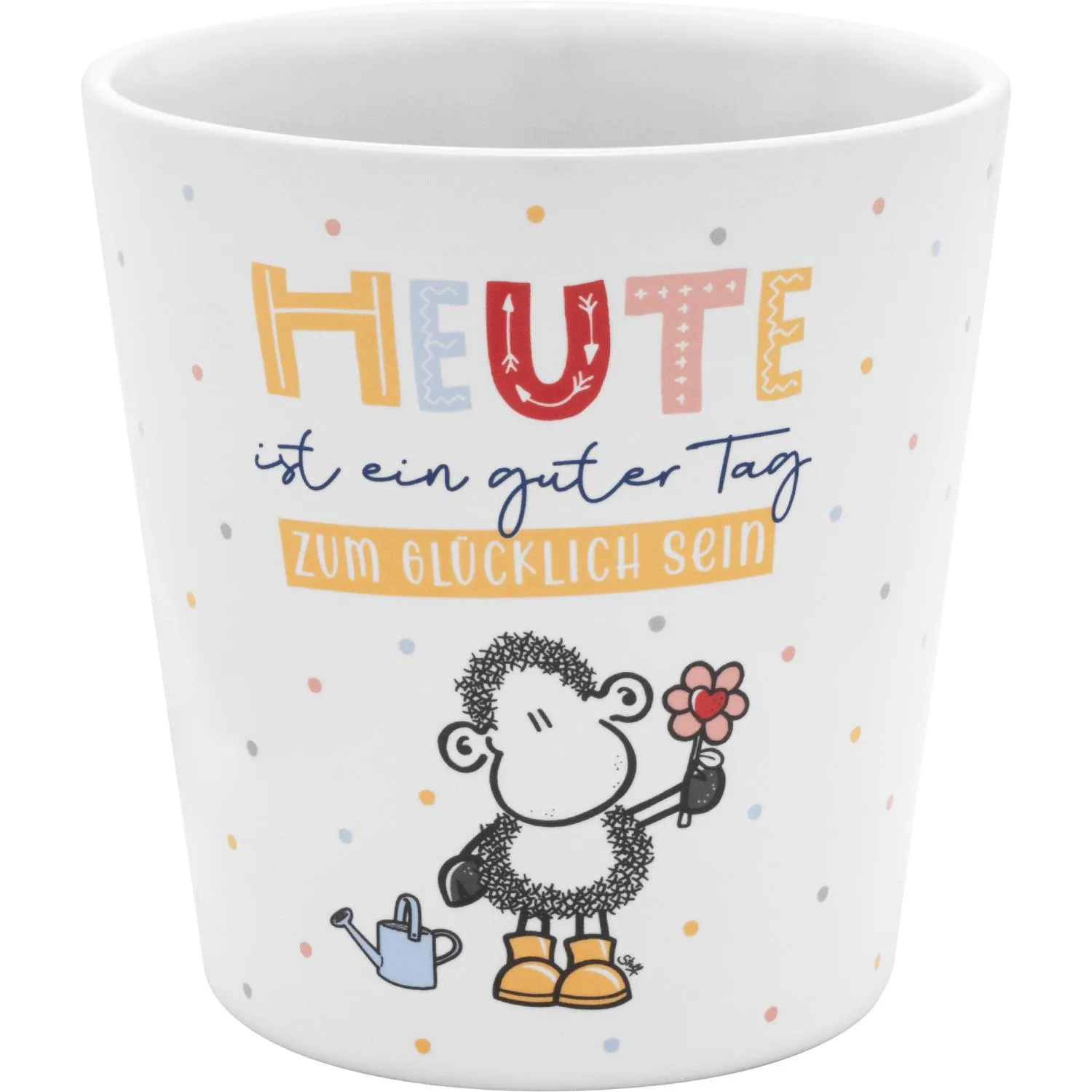 Blumenübertopf »Heute ist ein guter Tag«