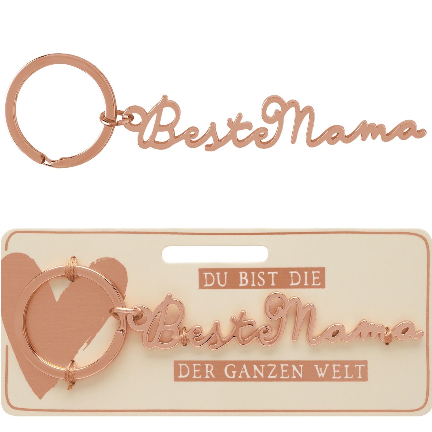 MYBEAUTYTREE Anhänger 'Beste Oma' – Aus Metall, Ca. 4,5x3 Cm, Mit Karabinerhaken, Perfekt Als Geschenk